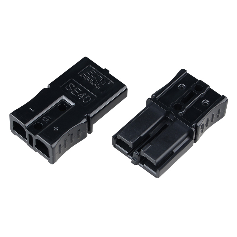 40A Black Power Products battery plug connector