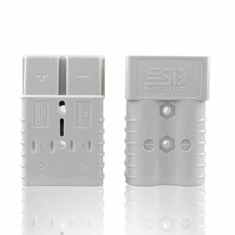 350A Gray Forklift Charger Battery Connector Charging Plug